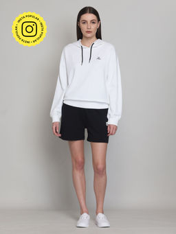 Muvazo - White Hibiscus Hoodie