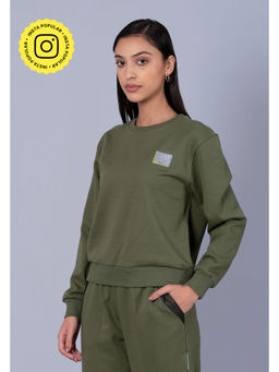 Muvazo - Women Leaf Clover Feeling Of Serenity Sweatshirt