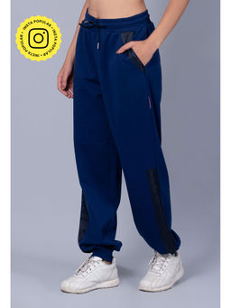 Muvazo - Women Depth Navy Blue Wander In Leisure Joggers