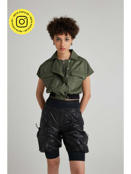 Muvazo - Womens Pop Out Shorts Black