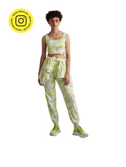 Muvazo - Womens Green Mist Zipper Tank Top
