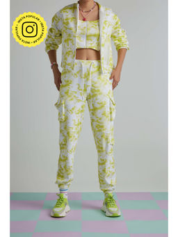 Muvazo - Womens Green Mist Cargo Joggers