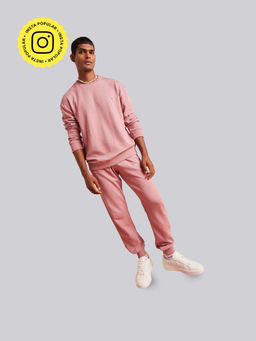 Muvazo - Comfy Style Crew Neck Sweatshirt and Joggers Co-Ord (Set of 2)