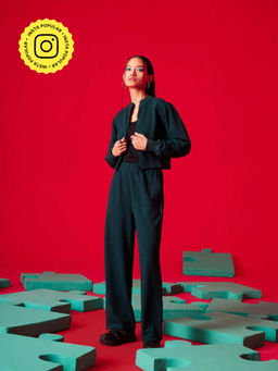 Muvazo - Urbanist Ribbed Jacket and Pant Co-Ord (Set of 2)