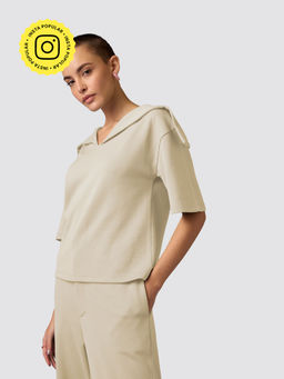 Muvazo - Beige Eclectic Enchantment Top