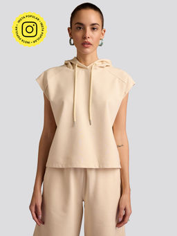 Muvazo - Beige Oh So Cool Top