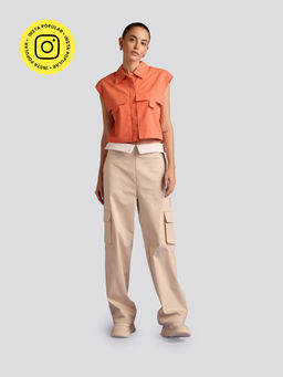 Muvazo - Citrus Pocket Ed Top with Pants (Set of 2)