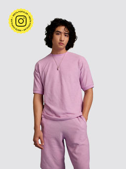 Muvazo - Maverick Jacquard T-Shirt Digital Lavender