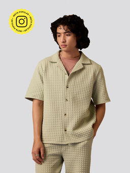 Muvazo - Cabana Opulence Shirt Green Apple