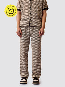 Muvazo - Pixel Pop Self Design Pants