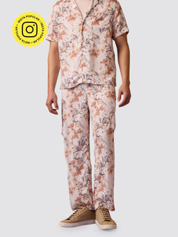 Muvazo - Floral Odyssey Pants Peach