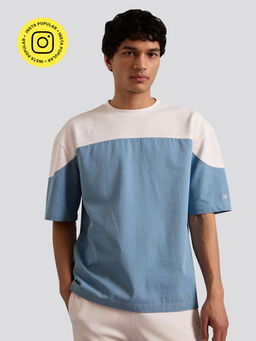 Muvazo - Coastal Mist Block T-Shirt
