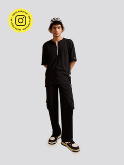 Muvazo - Black Eclipse Elegance Pocket Tracksuits (Set of 2)