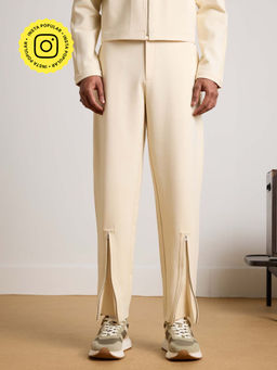 Muvazo - Cream Snow Veil Track Pant