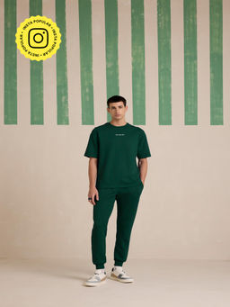 Muvazo - Ride The Waves Warm Green Co-Ord (Set of 2)