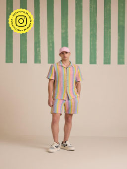 Muvazo - Kaleido Stripes Crochet Co-Ord (Set of 2)