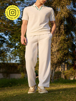 Muvazo - Bogey Stripe White Pant