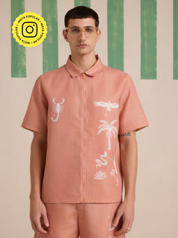 Muvazo - Verano Printed Linen Shirt