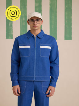 Muvazo - Skyline Shield Denim Jacket