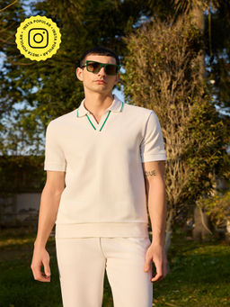 Muvazo - Bogey Stripe Polo T-Shirt