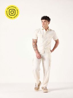Muvazo - Cream Ecru Linen Co-Ord