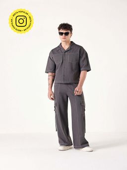Muvazo - Grey Thread 'Talk Twill Co-Ord