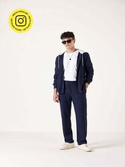 Muvazo - Navy Blue Waffle core Duo Co-Ord