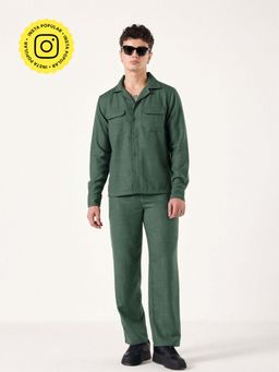 Muvazo - Green Air Born Linen Co-Ord