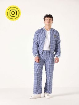 Muvazo - Blue Check Him Out Co-Ord