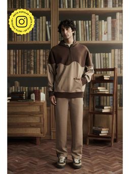 Muvazo - Men Brown Full Sleeve Co-Ord Set