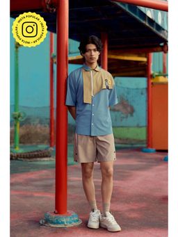 Muvazo - Blue Modern Nomad Shirt