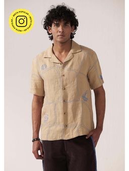 Muvazo - Brown Desert Night Shirt