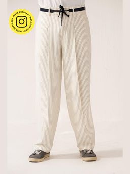 Muvazo - Metro Line White Pant