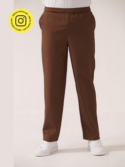 Muvazo - Mocha Ease Brown Pant