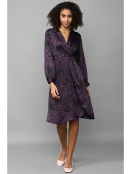 Allen Solly - Women Purple Print Casual Dress