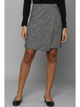 Allen Solly - Women Grey Textured Casual Skirt