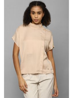Allen Solly - Women Beige Solid Casual Top