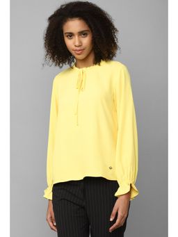 Allen Solly - Women Yellow Solid Casual Top