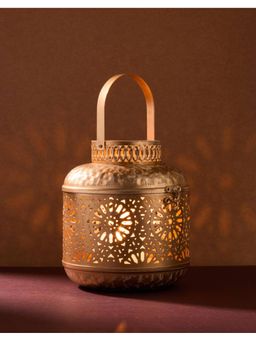 Fabindia - Gold Metal Cutwork Nira Hanging Lantern (S)