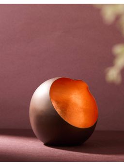 Fabindia - Brown Metal Antiqued Savarna Tea Light Holder