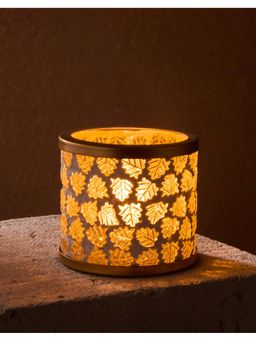 Fabindia - Gold Glass Mosaic Ahava Votive Holder