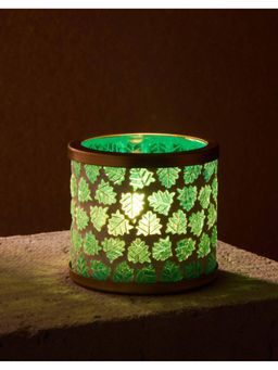 Fabindia - Blue Glass Mosaic Ahava Votive Holder