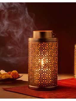Fabindia - Brass Metal Cutwork Noor Candle Holder