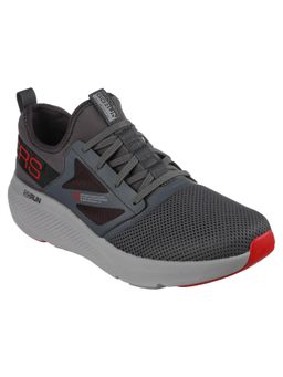 SKECHERS - Mens GO RUN ELEVATE Charcoal Red Running Shoes