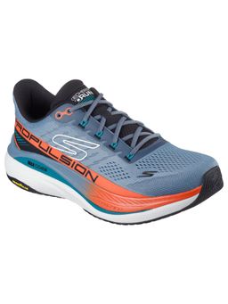 SKECHERS - Mens MAX CUSHIONING PROPULSION Blue Running Shoes