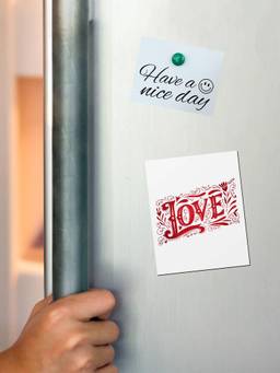 Macmerise - Crimson Love Fridge Magnet