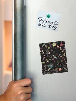 Macmerise - Payal Singhal Gunmetal Black Fridge Magnet