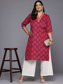 A plus by Ahalyaa - Printed Crepe Multi-Colour Kurta
