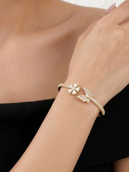 RUNORAA - Royal Fleur Open Cuff