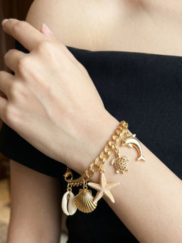 RUNORAA - Golden Seashell Bracelet
